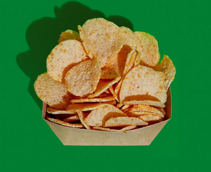 A portion of thick-cut chips